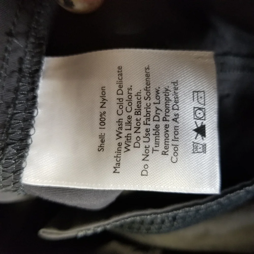 Eddie Bauer gray nylon cargo shorts